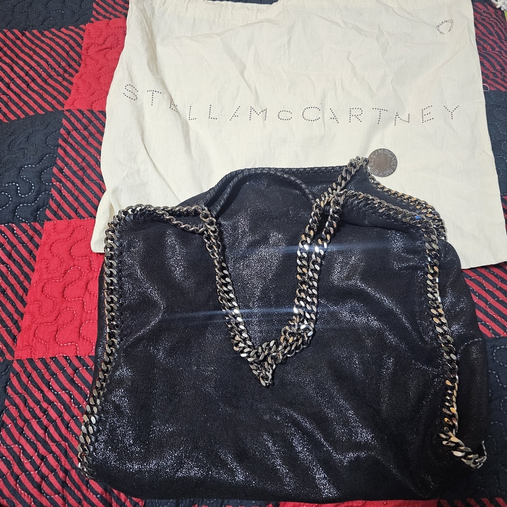 STELLA MCCARTNEY black falabella tote bag